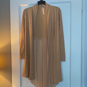 Collection B Camel Open Front Cardigan